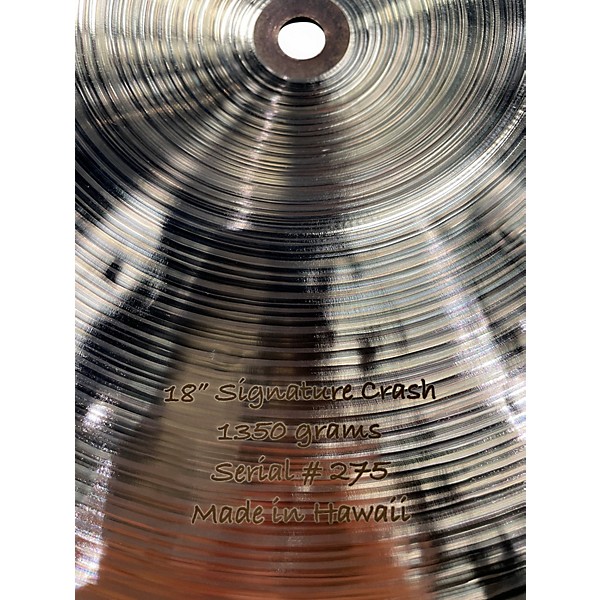 Used 2025 Big Island 18in Signature Crash Cymbal