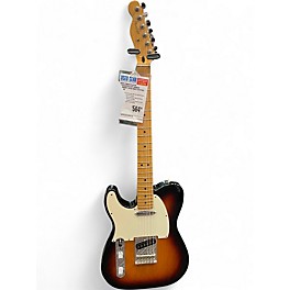 Used Fender Player Telecaster Left Handed Sunburst Solid Body Electric Guitar