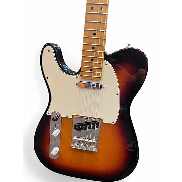 Used Fender Player Telecaster Left Handed Sunburst Solid Body Electric Guitar