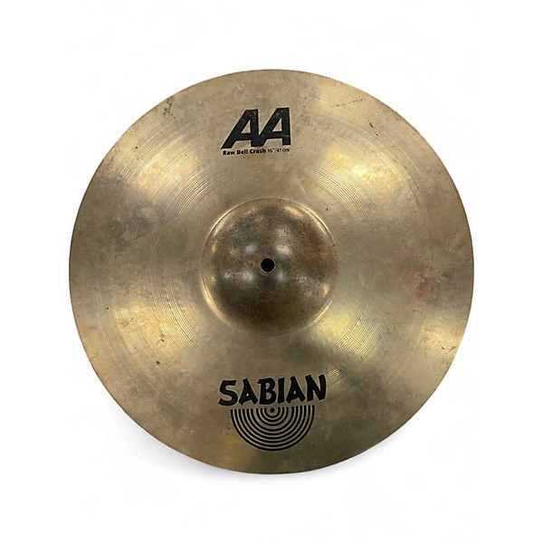 Used SABIAN 16in AA Raw Bell Crash Cymbal