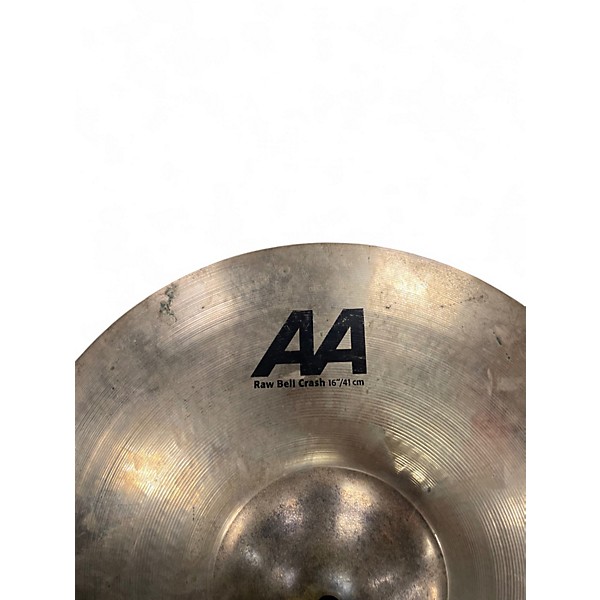 Used SABIAN 16in AA Raw Bell Crash Cymbal