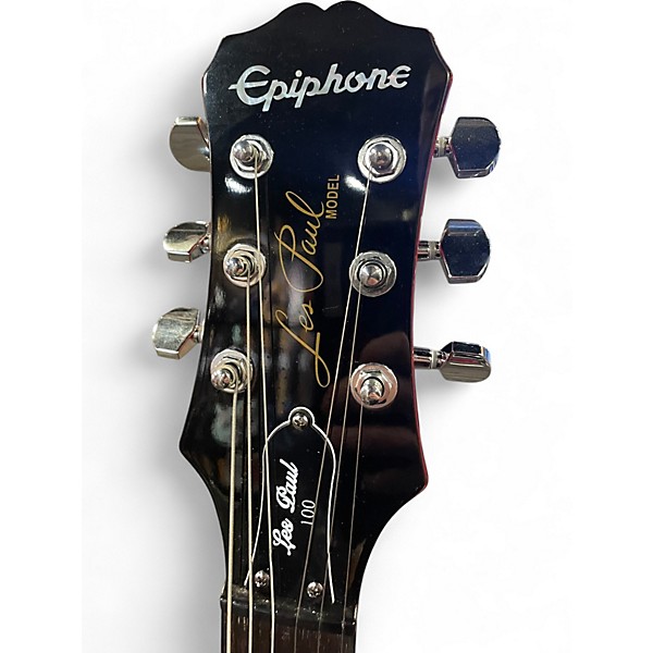 Used Epiphone Les Paul 100 Bolt On Dark Cherry Burst Solid Body Electric Guitar