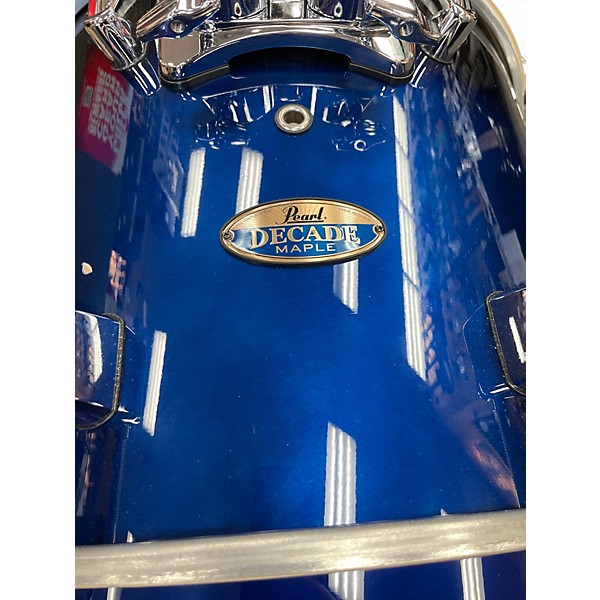 Used Pearl 3 Piece DECADE MAPLE Blue Burst Drum Kit