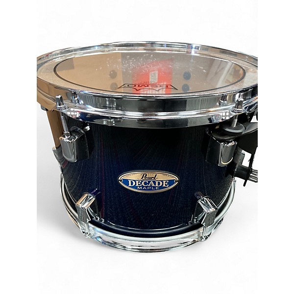 Used Pearl 3 Piece DECADE MAPLE Blue Burst Drum Kit