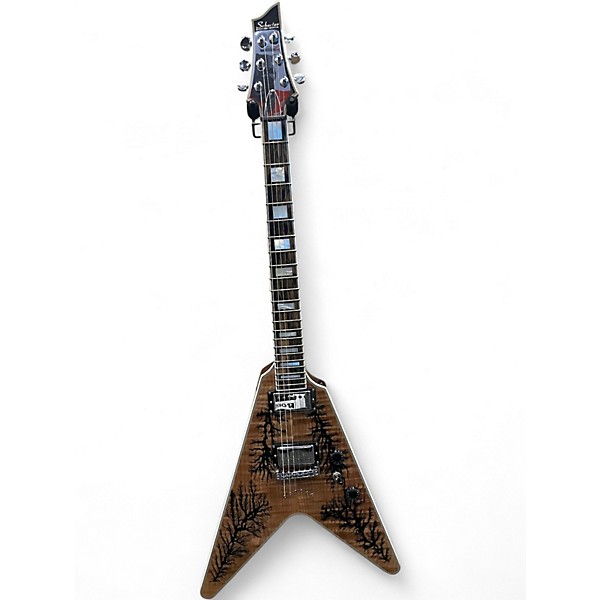 Used Schecter Guitar Research V1 ELECTRO RESIN NATURAL Solid Body Electric Guitar