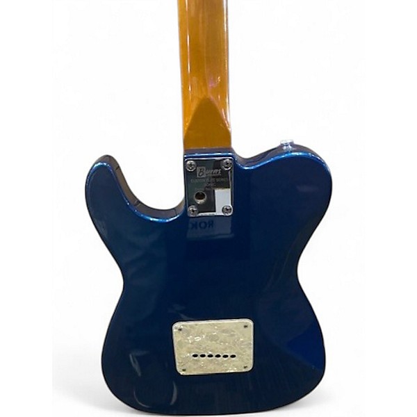 Used Burns Custom Elite Sonic Metallic Blue Solid Body Electric Guitar