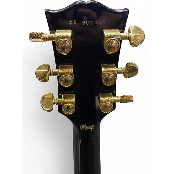 Used Gibson Les Paul Custom Black Solid Body Electric Guitar