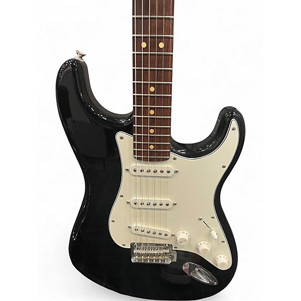 Used Fender Player Stratocaster Black Solid Body Electric Guitar