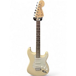 Used Fender Albert Hammond Jr Stratocaster Olympic White Solid Body Electric Guitar
