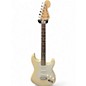 Used Fender Albert Hammond Jr Stratocaster Olympic White Solid Body Electric Guitar thumbnail