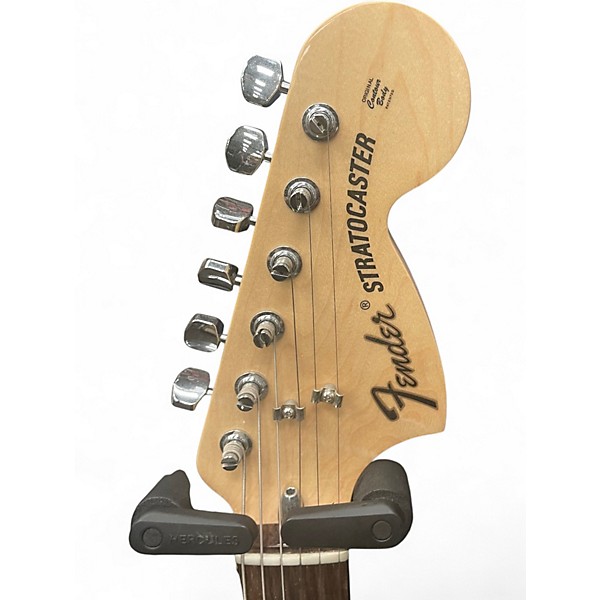 Used Fender Albert Hammond Jr Stratocaster Olympic White Solid Body Electric Guitar