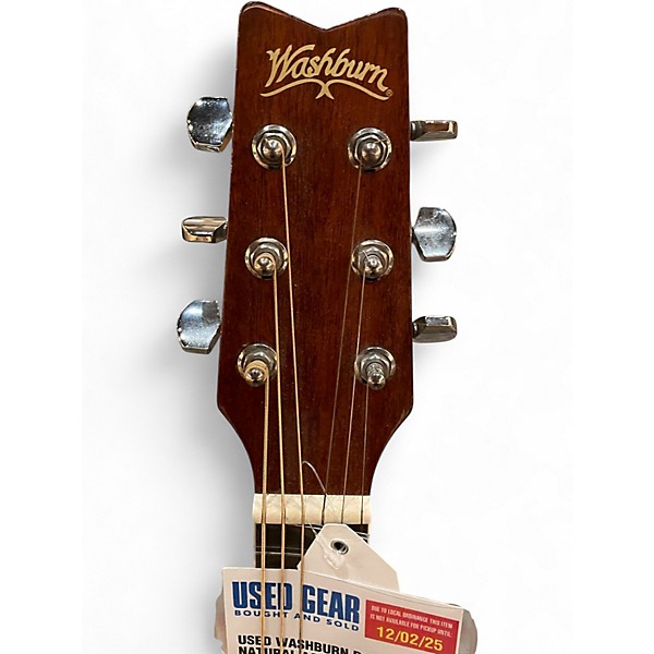 Used Washburn D10S Natural Acoustic Guitar