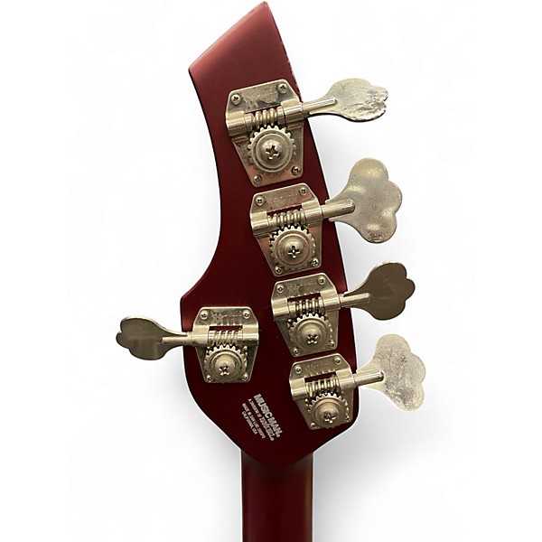 Used Ernie Ball Music Man Bongo 5 HH Wine Red Electric Bass Guitar