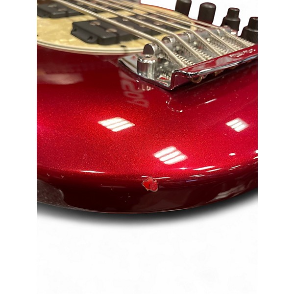 Used Ernie Ball Music Man Bongo 5 HH Wine Red Electric Bass Guitar