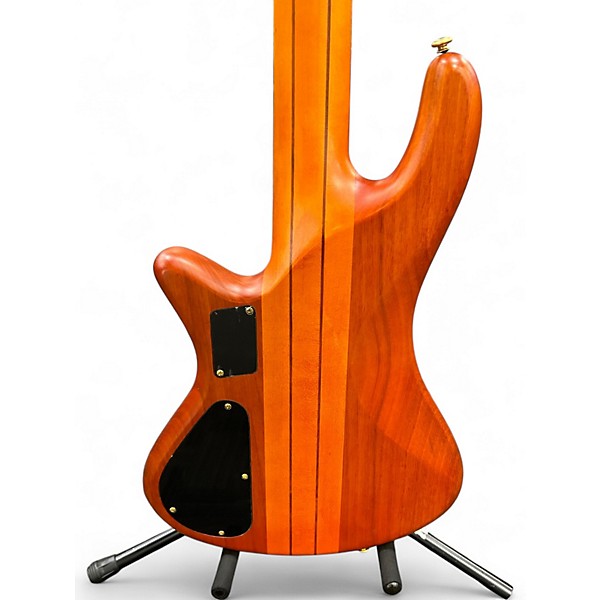 Used Schecter Guitar Research Stiletto Studio-5 Satin Honey Electric Bass Guitar