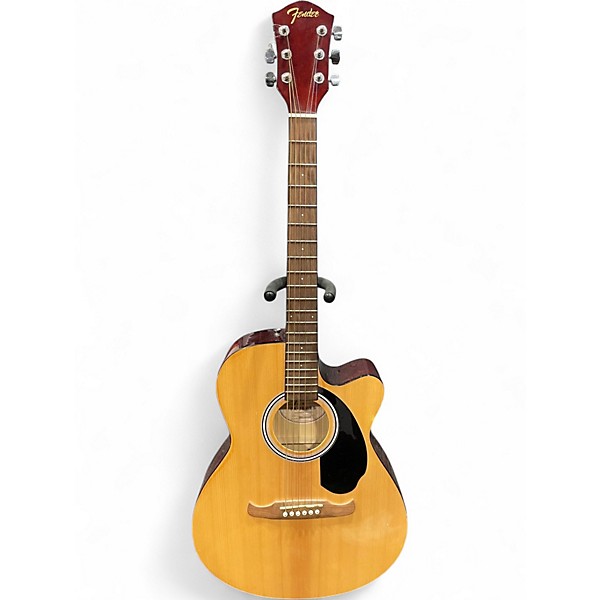Used Fender FA135CE Concert Natural Acoustic Electric Guitar