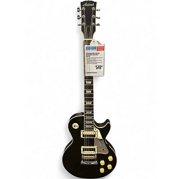 Used Aria Pro II Black Solid Body Electric Guitar