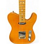Used Fender Select Carved Maple Top Telecaster Amber Solid Body Electric Guitar
