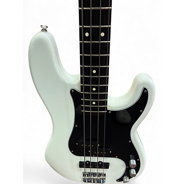 Used Fender American Ultra Precision Bass White Electric Bass Guitar