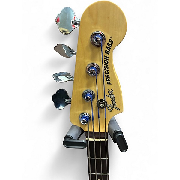 Used Fender American Ultra Precision Bass White Electric Bass Guitar