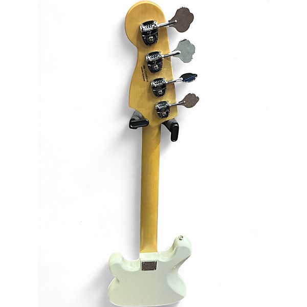Used Fender American Ultra Precision Bass White Electric Bass Guitar