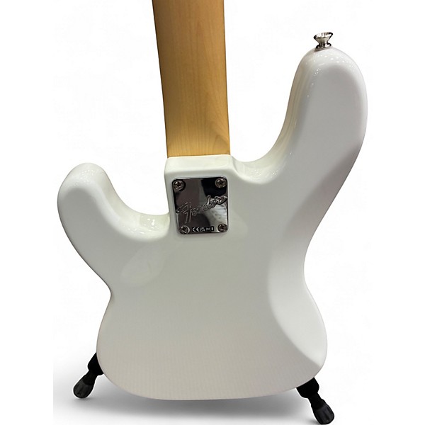 Used Fender American Ultra Precision Bass White Electric Bass Guitar