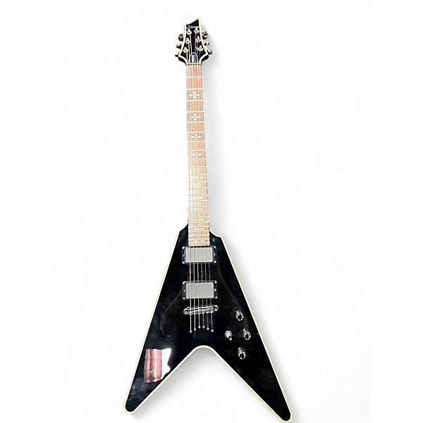 Used Schecter Guitar Research HELLRA Black Solid Body Electric Guitar