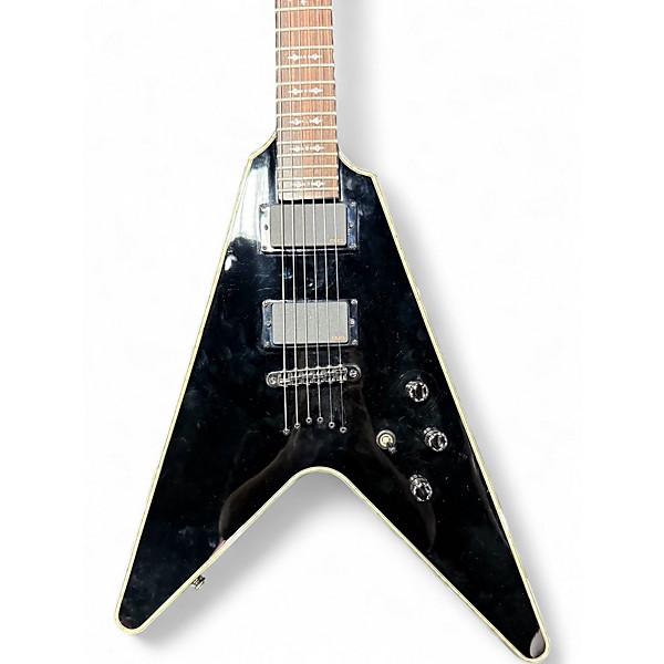 Used Schecter Guitar Research HELLRA Black Solid Body Electric Guitar