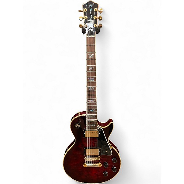 Used Aio W Guitars LP STYLE Red Solid Body Electric Guitar