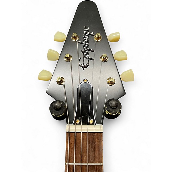 Used Epiphone 1958 Korina Flying V Natural Solid Body Electric Guitar