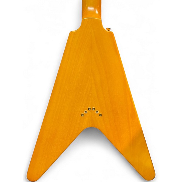 Used Epiphone 1958 Korina Flying V Natural Solid Body Electric Guitar