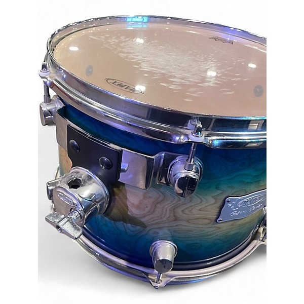 Used Mapex 3 Piece orion Ocean Blue Burst Drum Kit