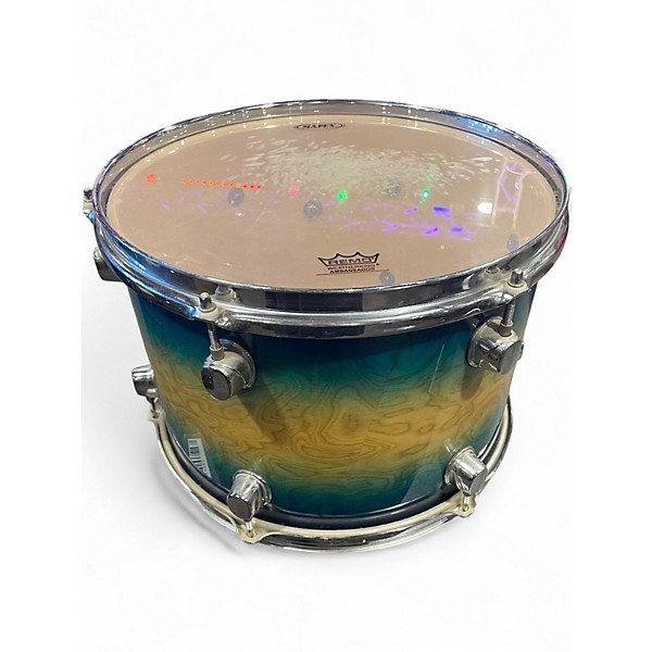Used Mapex 3 Piece orion Ocean Blue Burst Drum Kit