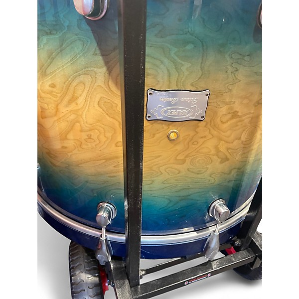 Used Mapex 3 Piece orion Ocean Blue Burst Drum Kit