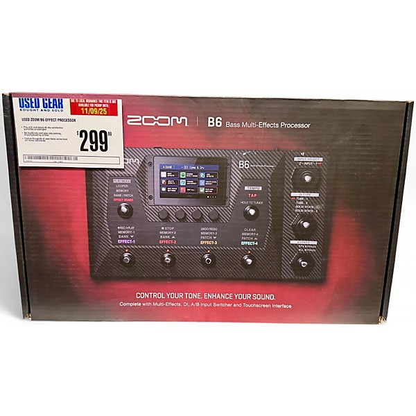 Used Zoom B6 Effect Processor