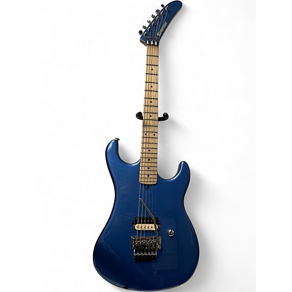 Used Kramer 1984 Blue Solid Body Electric Guitar