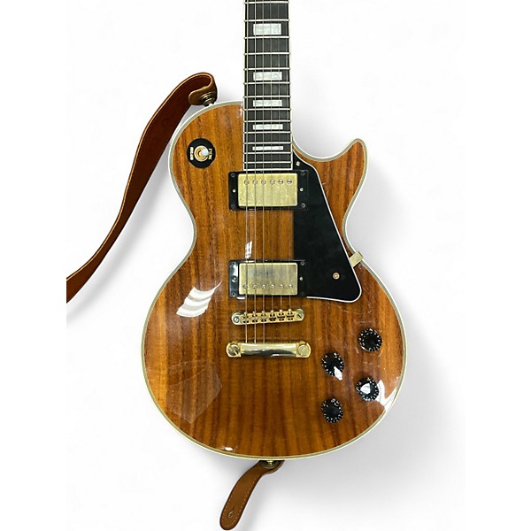 Used 2021 Epiphone LES PAUL CUSTOM KOA KOA Solid Body Electric Guitar