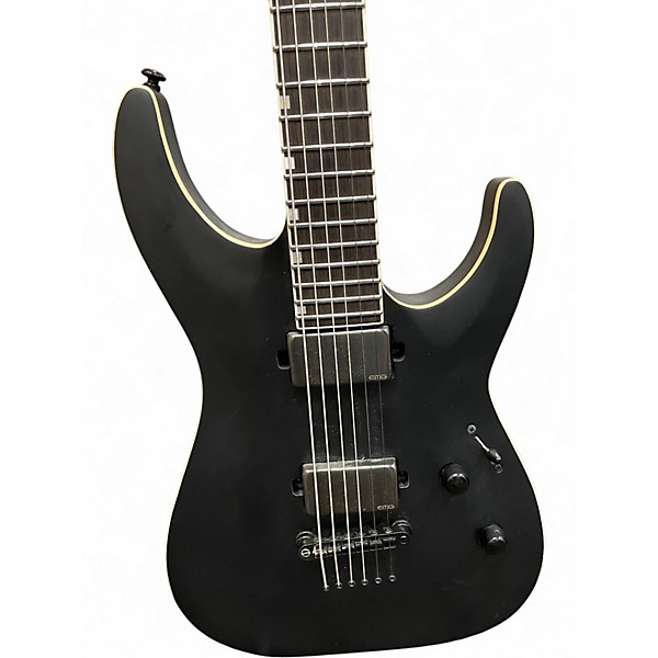 Used ESP LTD MH1000B DELUXE Satin Black Solid Body Electric Guitar