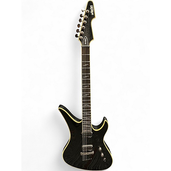 Used Schecter Guitar Research Avenger Blackjack Black Solid Body Electric Guitar