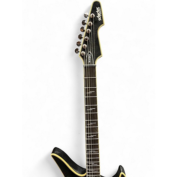 Used Schecter Guitar Research Avenger Blackjack Black Solid Body Electric Guitar