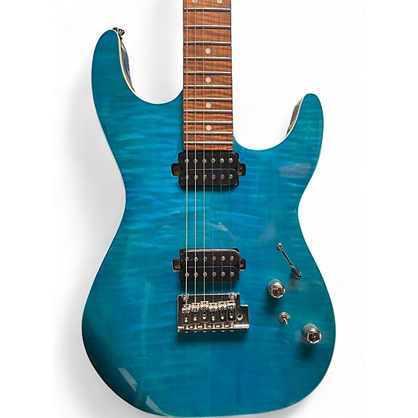 Used Michael Kelly HH Electric Guitar Trans Blue Solid Body Electric Guitar