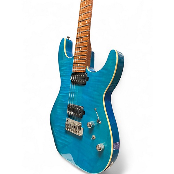 Used Michael Kelly HH Electric Guitar Trans Blue Solid Body Electric Guitar