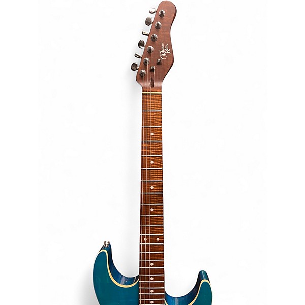 Used Michael Kelly HH Electric Guitar Trans Blue Solid Body Electric Guitar