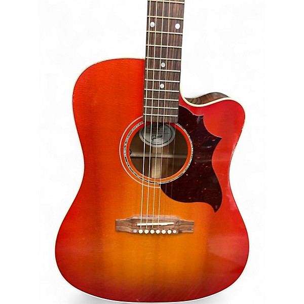 Used Gibson Hummingbird Cherry Sunburst Acoustic Electric Guitar
