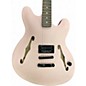 Used 2020s Fender Tom DeLonge Starcaster Pink Hollow Body Electric Guitar