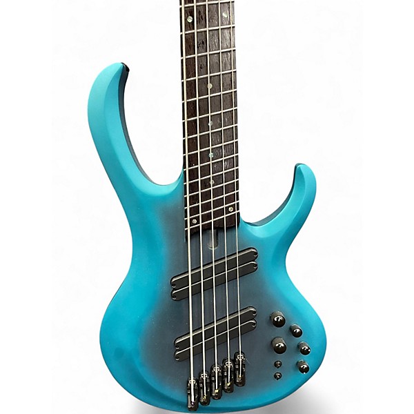 Used Ibanez BTB605MS Cerulean Burst Electric Bass Guitar