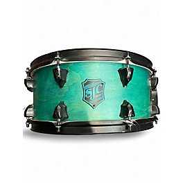 Used SJC Drums 14X6.5 PATHFINDER SNARE TEAL SATIN Drum