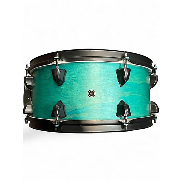 Used SJC Drums 14X6.5 PATHFINDER SNARE TEAL SATIN Drum