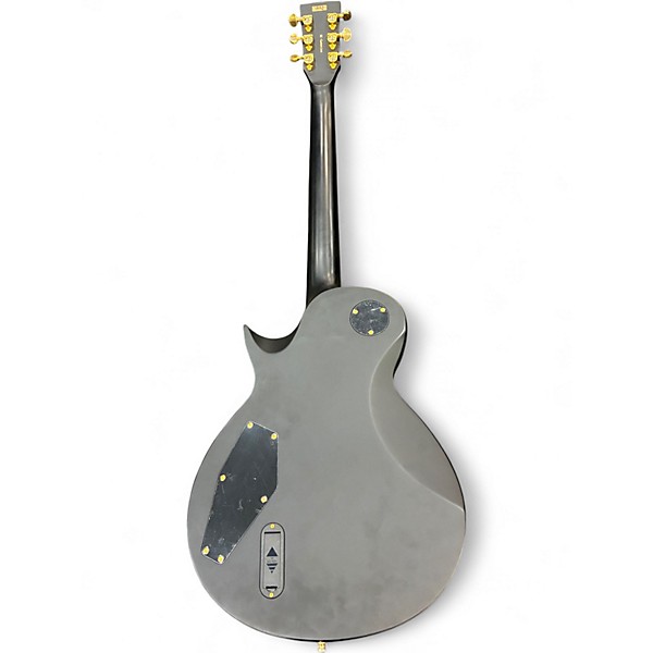 Used Harley Benton SC Custom Line Black and Gold Solid Body Electric Guitar