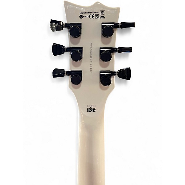Used 2022 ESP LTD James Hetfield Signature Iron Cross Snow White Solid Body Electric Guitar